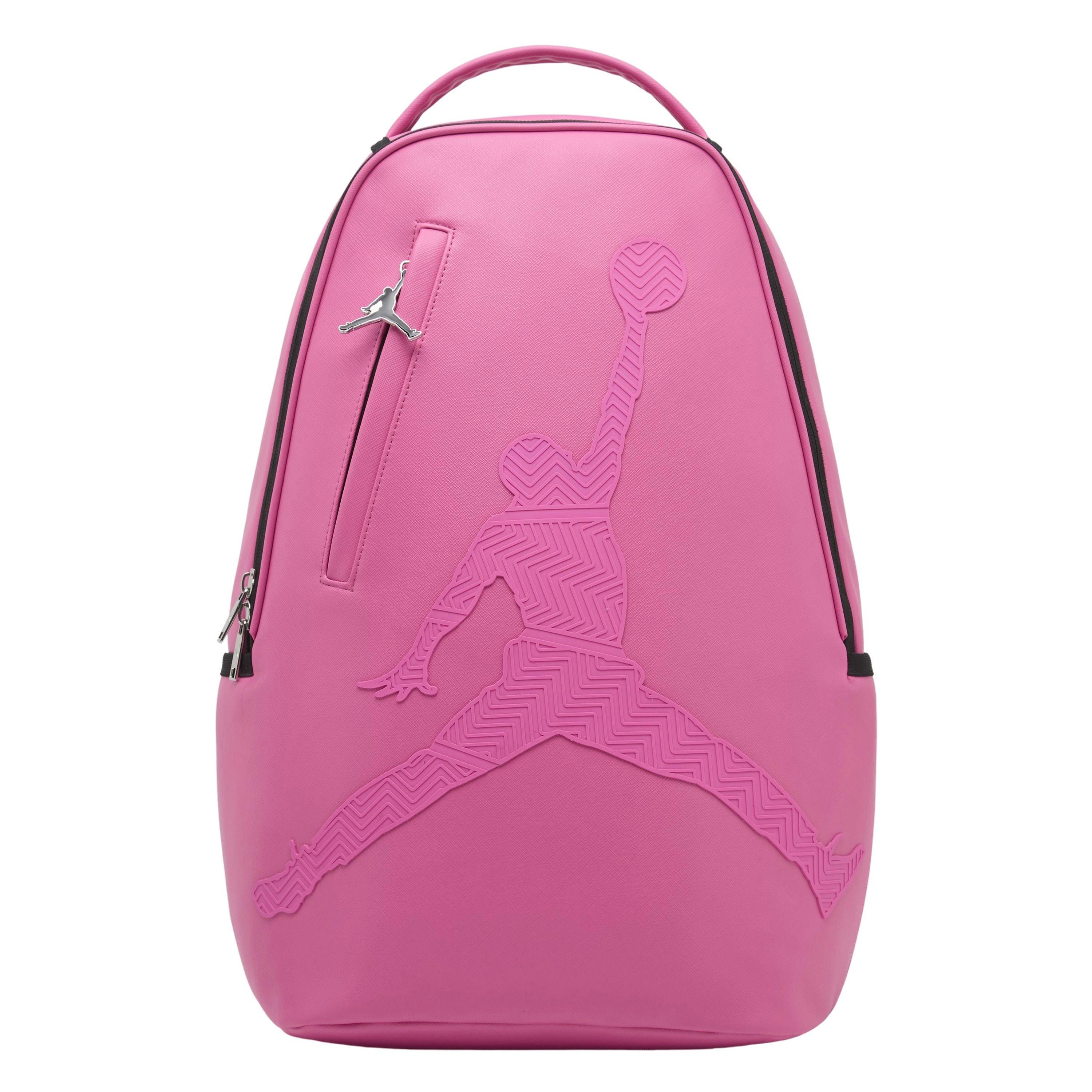 Jordan Six Rings Embossed Logo Backpack - Pink - PINK